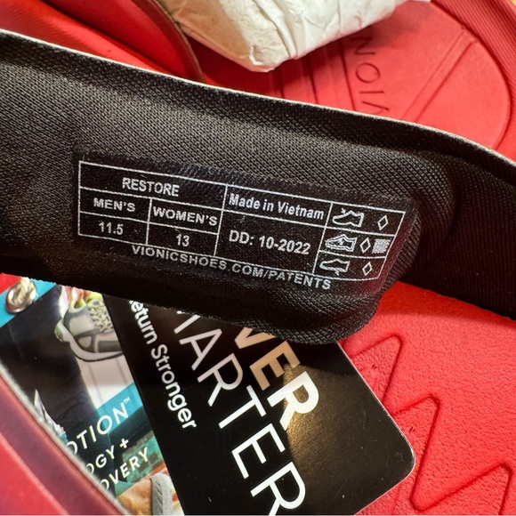 Vionic All Gender Blissful Recovery Restore Sandals Flip Flop Slippers Womens 13 - Picture 2 of 15